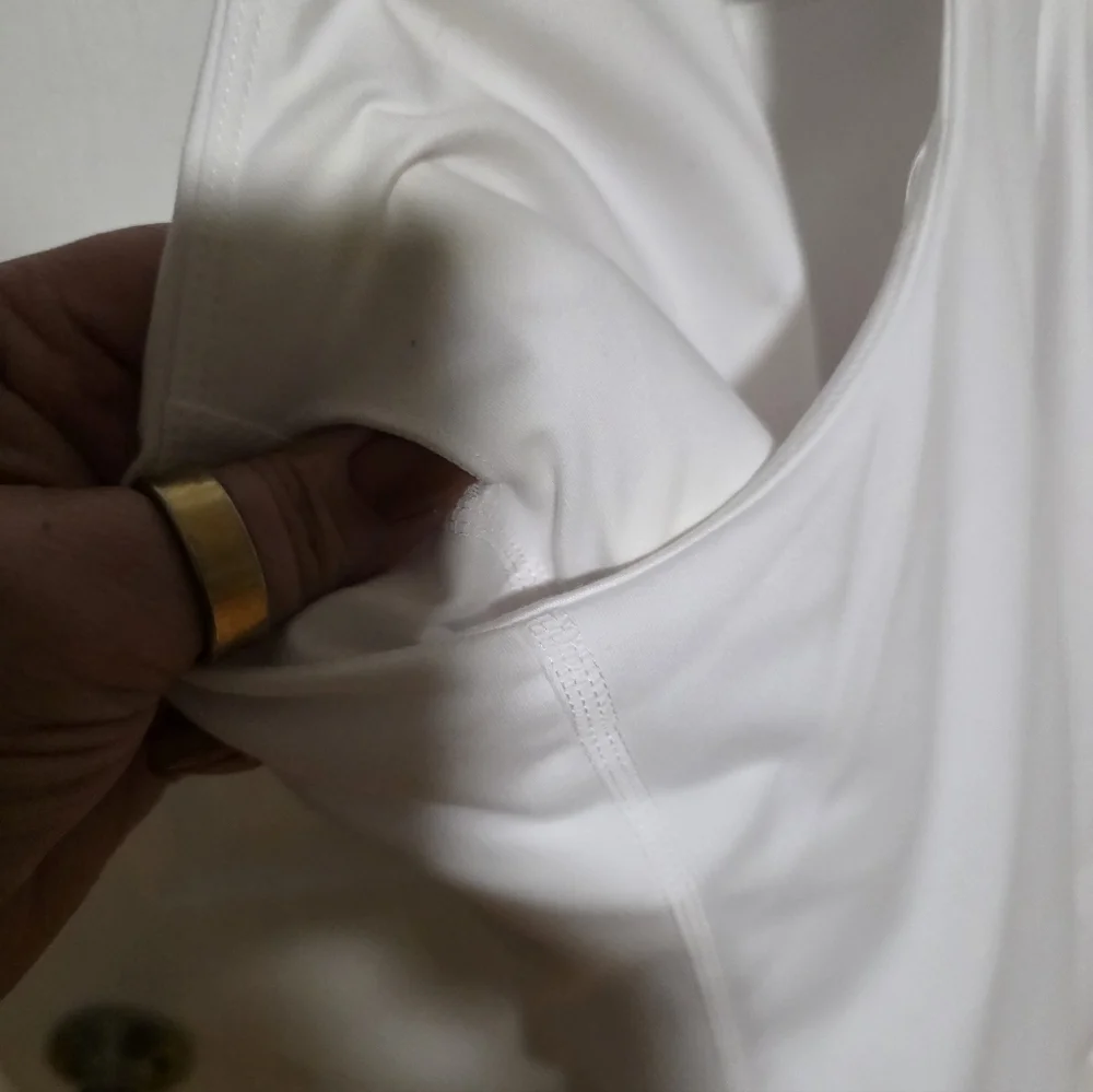 NEW ....White Racerback Tank Top - Picture 6 of 7